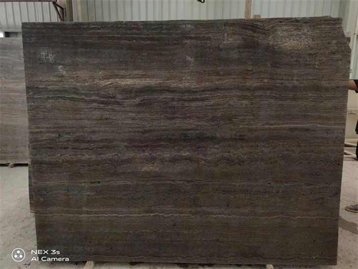 กระเบื้องโมเสคกระเบื้องผนัง Travertine ไทเทเนียม