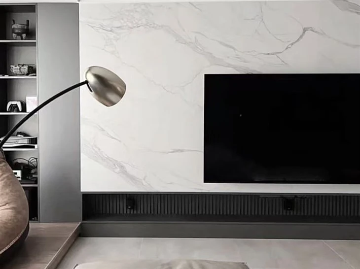 Calacatta White Quartz wall cladding