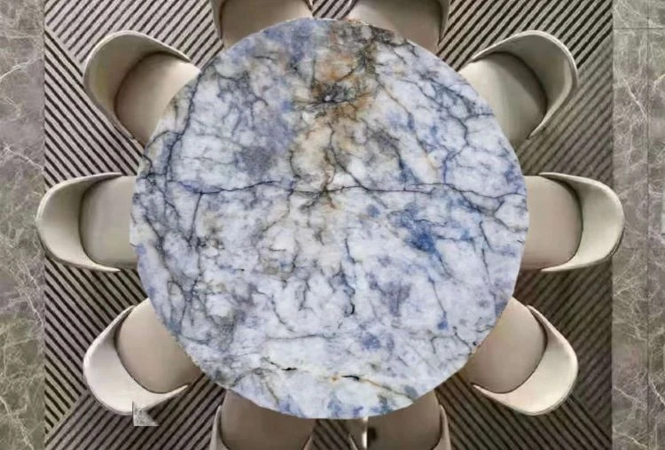 Brazil Blue Sodalite Granite Dining Table
