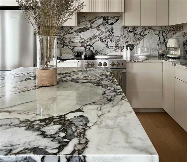 Elephant White Marble Slab