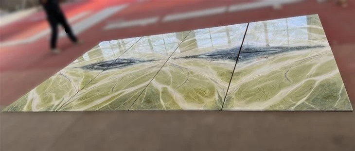 Polished Green Marble Floor Porcelain Tile