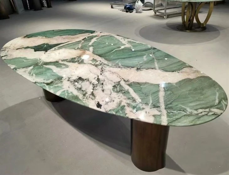 Fuchsite Crystal Quartzite Botanic Cristallo Coffee Table